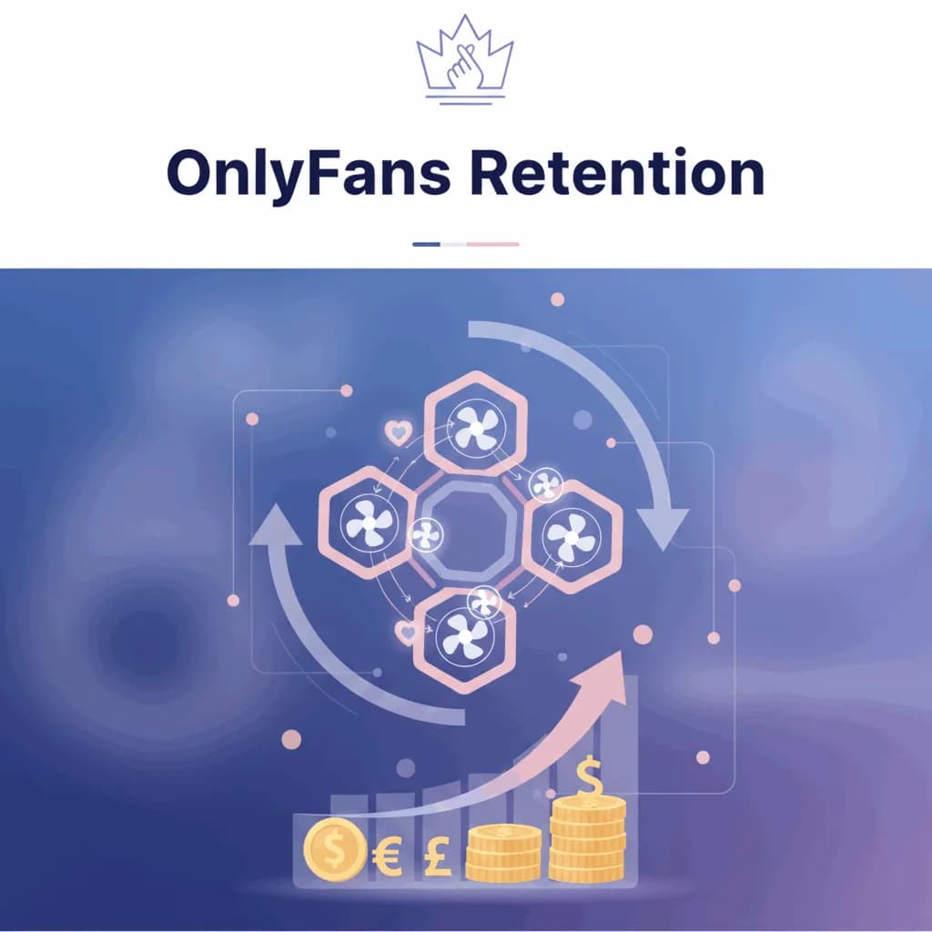 Gráfico de retención de suscriptores de OnlyFans a lo largo del tiempo